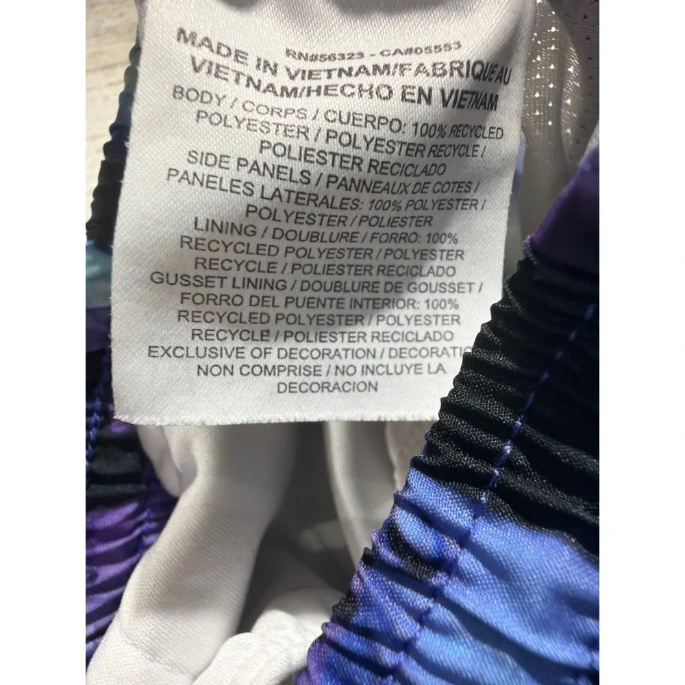 Nike Tempo Running Shorts Women XS Purple Floral Mesh Active Athletic *Flawed